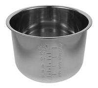 OQHAIR Olla arrocera de Acero Inoxidable de 6 l, Antiadherente, para Cocina casera.
