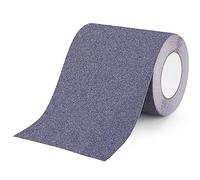 OQingluan Cinta Antideslizante Escaleras, 15cm*10m, Cinta Antideslizante Seguridad Adhesiva Respaldados, Impermeable, Alta Tracción, Apto para uso Interior y Exterior, Gris