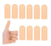 OQKAHIV 10 pcs protectores de dedos de gel, Protezione per Dita, Protectores para Pulgares, fundas protectoras de gel de silicona para cunas para dedos, Adecuado para el pulgar (Color de la carne)