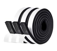 OQKAHIV 3Rollos Fieltro Adhesivo, Almohadillas Fieltro Adhesivo Muebles, Almohadillas de Fieltro autoadhesivas, Tiras de Fieltro Resistentes para Sillas Pies de Muebles, Protector Patas Muebles, Negro