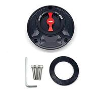 OQRDVVTT Tapón Tanque Combustible Moto Tapa del Depósito De Gasolina Sin Llave para Ducati 748 916 996 998 848 1098 S/R Monster SuperSports Todos Los Años(Black and Red)