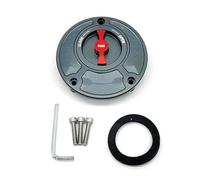 OQRDVVTT Tapón Tanque Combustible Moto Tapa del Tanque De Combustible Sin Llave para Motocicletas para Ducati 748 916 996 998 848 Y 1098 S/R Monster SuperSports De Todos Los Años(Gray Red)
