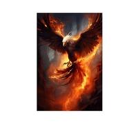 OQUAJK Póster de lienzo de Phoenix Reborn para decoración de pared, pinturas para sala de estar, dormitorio, 40 x 60 cm