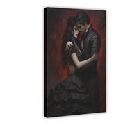 OQUAJK Póster de lienzo Eternal Embrace para decoración de dormitorio, oficina, habitación, regalo, 30 x 45 cm