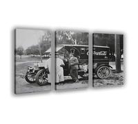 OQUAJK Póster de lona Coca-Cola Delivery Van para decoración de dormitorio, paisaje, oficina, habitación, regalo, 30 x 45 cm