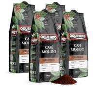 OQUENDO | Café Molido 100% Arábica Colombia | El Mejor Cafe Molido | Dulce y Afrutado | 4 Paquetes de 250g