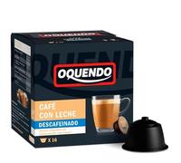 OQUENDO | Capsulas Dolce Gusto Café con Leche Descafeinado | 96 Cápsulas Cafe (6 pack x 16) | Compatibles con Nescafe Dolce Gusto