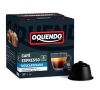 OQUENDO | Capsulas Dolce Gusto Café Espresso Descafeinado | 96 Cápsulas Cafe (6 pack x 16) | Compatibles con Nescafe Dolce Gusto