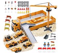 OR OR TU Construcción Camión Vehículos de Juguete para Niños con Efectos de Música y Luces Grúa Móvil Grande Excavadora Juguete Juego Educativo Navidad Cumpleaño Regalo para 3 4 5 6 7 8 9 10+ Años