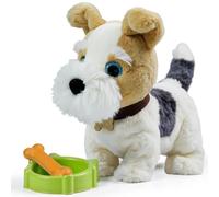 OR OR TU Perro Juguete Que Anda y Ladra y Lame, Peluche Perritos con Control por Voz, Que Cantan, Ladran, Caminan y se Sientan, Perro Robot Interactivos Juguetes Niños