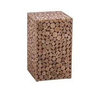 oR3sB4jE Mesa de Centro Mesa Auxiliar Cuadrada Taburetes de jardín Decorativos for Interiores y Exteriores Madera Resistente Estante de Almacenamiento(30x50cm)