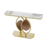oR3sB4jE Mesa de Centro Mesa Auxiliar de sofá con Marco Metal, cómoda, Mesa Decorativa for Entrada, Oficina, cafetería Estante de Almacenamiento