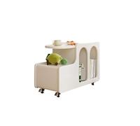 oR3sB4jE Mesa de Centro Mesa de Centro pequeña móvil, sofá pequeño for Sala Estar, Varios gabinetes, gabinete Almacenamiento con Carrito Creativo Estante de Almacenamiento