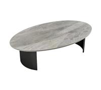 oR3sB4jE Mesa de Centro Mesa de té Rock, Sala Estar, hogar pequeño, Bar, Ovalada Estante de Almacenamiento(Grey,XL)