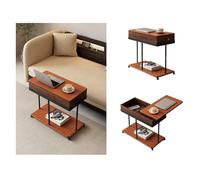 oR3sB4jE Mesa de Centro Varios sofás Sencillos Laterales, Varios esquineros móviles, mesitas de Noche, Mesa té pequeña for Sala Estar, Auxiliar Estante de Almacenamiento