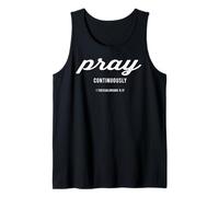 Ora continuamente: Escrituras bíblicas inspiradas en cristianos Camiseta sin Mangas