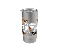 Ora por ello tanto como pienses en ello Fe cristiana Vaso térmico de acero inoxidable de doble pared