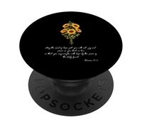 Ora Que Dios desee a Sunflower Versículo bíblico Cristiano religioso PopSockets PopGrip Adhesivo
