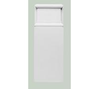 Orac Decor D310 Muebles Base para Puerta Poliestireno Blanco 9 , 5x24, 9x3, 1 CM