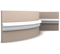 Orac Decor P8030F Marco Pared Poliuretano Flexible Blanco 200x4, 2x1, 7 CM