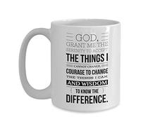 Oración De La Serenidad Un Año Sobrio Aa Tazas Cerámica Taza De Café Con Asa Taza 330Ml Para Oficina Hogar Amigo