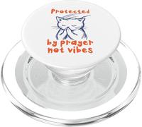 Oración Divertida del Gato Jesús fe Cristiana PopSockets PopGrip para MagSafe