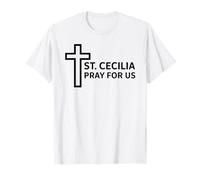 Oración Santa Cecilia Diseño del Ministerio de Música Católica Camiseta