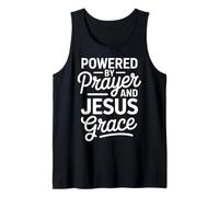 Oración y Jesús Gracia Cita de Biblia Cristiana Camiseta sin Mangas