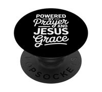 Oración y Jesús Gracia Cita de Biblia Cristiana PopSockets PopGrip Adhesivo