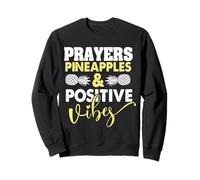 Oraciones Piñas Y Vibraciones Positivas Día De Transferencia Divertida FIV Sudadera