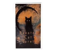 Oracle Cards - Baraja de tarot de gato embrujado para lectura espiritual | Tablero de adivinación inglés con ilustraciones místicas y orientación energética para meditación, juegos de fiesta y