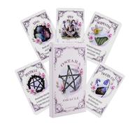 Oracle Cards Deck Beginners, juego de exploración espiritual en inglés de 20 hojas, accesorios de juego intuitivos, 12 x 7 cm, para adolescentes, adultos, estudiantes, viajes, experiencias reflexivas