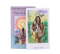 Oracle Cards, Vision Tarot Deck, Daily Inspiration Healing Practice Divination Tools Friends Gathering Playing Fate Fortune Telling English Version Standard Decks