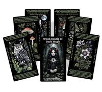 Oracle of Witch Magic - Baraja de 66 cartas de trabajo de sombra, plantas místicas y símbolos de brujería