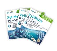 OraCoat XyliMelts - 120 Pastillas Adhesivas para la Boca Seca y Protección Dental - Xilitol Natural - Alivio Nocturno contra la Xerostomía y el Mal Aliento (Menta Suave, Pack 3)