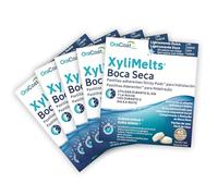 OraCoat XyliMelts - 200 Pastillas Adhesivas para la Boca Seca y Protección Dental - Xilitol Natural - Alivio Nocturno contra la Xerostomía y el Mal Aliento (Sin Sabor/Natural, Pack 5)