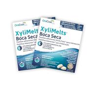 OraCoat XyliMelts - 80 Pastillas Adhesivas para la Boca Seca y Protección Dental - Xilitol Natural - Alivio Nocturno contra la Xerostomía y el Mal Aliento (Sin Sabor/Natural, Pack 2)