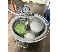 Oracra Cámara de Vacío Cámara de Vacío de Recipiente a Presión de 6l/12l/19l/21l/50l/100l para Resina, Removedor Grande de Burbujas Al Vacío, Kit de Barril Antiespumante Al Vacío(5 Gallon/19L)
