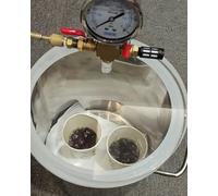 Oracra Cámara de Vacío Pote De Desgasificación Al Vacío, Removedor De Burbujas De Fundición De Resina, Máquina De Cámara De Vacío, Tanque Antiespumante Al Vacío De Silicona(13 Gallon/50L)