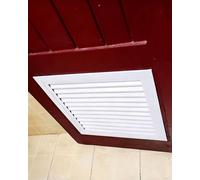 Oracra Trampilla Pladur Persiana de Acceso para Ventilación de La Vivienda, Rejilla de Ventilación de Aluminio para Hastial, Puerta de Servicio para Contenedor Marítimo, Garaje(45x60cm/17.7x23.6in)