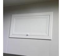 Oracra Trampilla Pladur Puerta con Panel de Acceso para Pared/Techo para Baño, Tapa para Orificio de Inspección de Plomería, Rejilla de Revisión para Interruptor de Bisagra(40x40cm/15.7x15.7in)