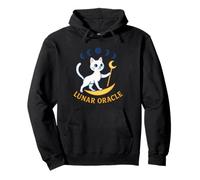 Oráculo Lunar, Gato Lunar místico Sudadera con Capucha