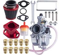 ORAEVY VM22 - Kit de carburador de 26 mm para tubo de admisión Mikuni Performance Mainfold de 38 mm, filtro de aire para Predator 212cc GX160 Honda GX200 CT200U 196cc KT196 Clones Go Kart Mini Bike