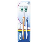 Oral - B 1-2-3 Classic care Cepillos de dientes dureza media, pack de 3 x 2 cepillos, colores surtidos