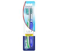 Oral-B 123 Shiny Clean Medio - Cepillo De Dientes, 2 unidades