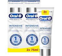 Oral-B 3DWhite Clinical Intensive Whitening - Pasta de dientes (2 unidades | Dientes más blancos en 1 día, no daña el esmalte dental para dientes sensibles y uso diario, menta fría
