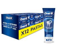 Oral-B Advanced Fortalece El Esmalte Pasta De Dientes Con Flúor, Pack 12 x 75 ml, Protege El Esmalte, Dentífrico Anticaries Con Sabor Eucalipto Refrescante