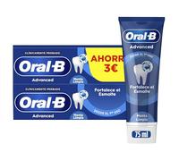 Oral-B Dentífrico Advanced Fortalece el Esmalte 75 ml + 75 ml