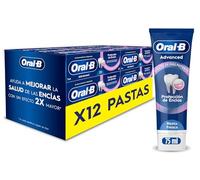 Oral-B Advanced Protección De Encías Pasta De Dientes Con Flúor, Pack 12 x 75 ml, Cuidado De Encías, Sabor Menta Fresca