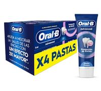 Oral-B Advanced Protección de Encías Pasta de Dientes, Pack Ahorro 4x75 ml - Dentífrico con Fluoruro de Estaño, Cuidado de Encías, Protección contra La Placa, Sabor Menta Fresca